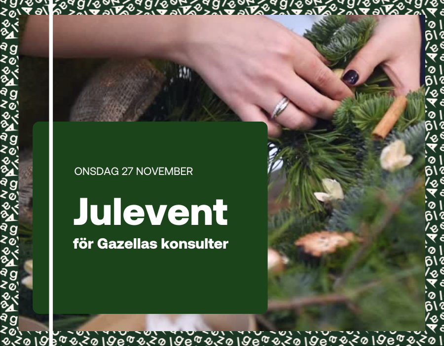 Julevent för Gazellas konsulter