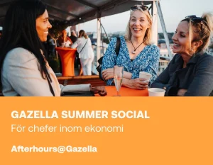 Gazella Summer Social för chefer inom ekonomi