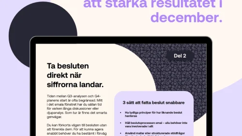 Skapa momentum med Q3-analysen